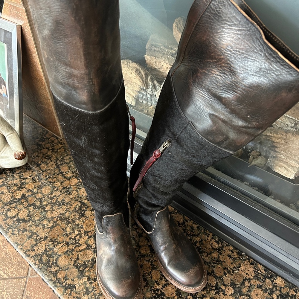 Freebird Brown Over the Knee Boots
